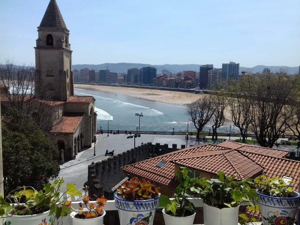 Apartamentos Bahia San Lorenzo Gijón Exteriör bild